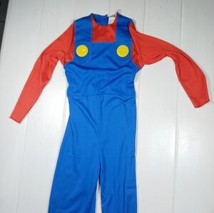 Small Nintendo Mario Deluxe Video Game Halloween Costume Child Boys Body Suit